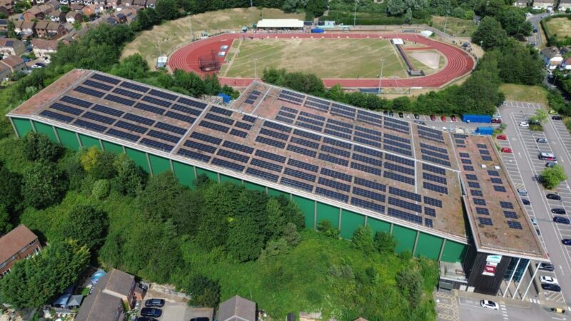 Snow Centre Solar Panels. Image c/o Snow Centre.
